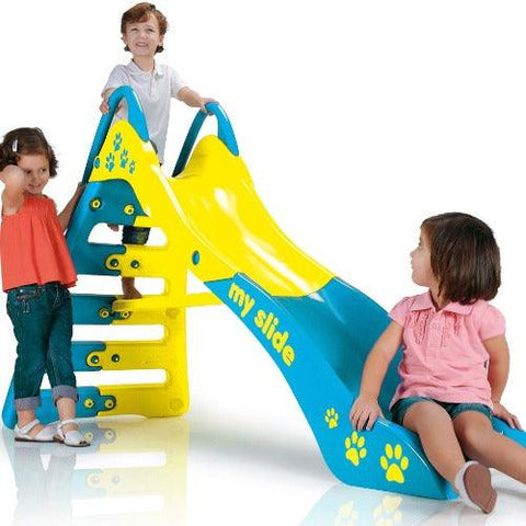 Image of injusa-glijbaan-my-first-slide-blauw-geel-kinderen-spelen-jouw-speeltuin