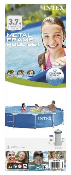 Intex Opzetzwembad Met Pomp 28212Gn 366 X 76 Cm Blauw - JouwSpeeltuin