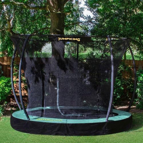 Image of jumpking-trampoline-InGround-deluxe-met-net-in-de-grond-jouw-speeltuin