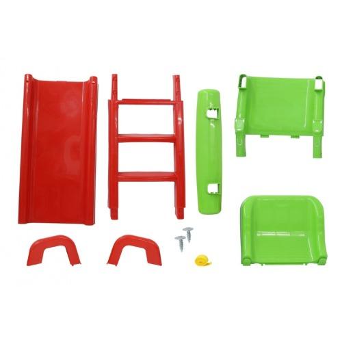onderdelen-jamara-glijbaan-funny-slide-groen-rood-opbouw