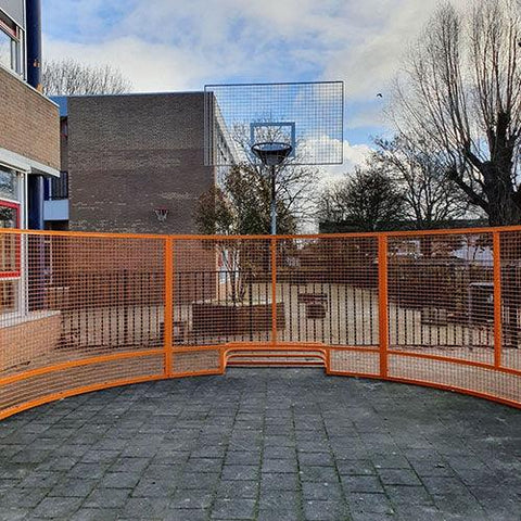 Image of oranje-pannakooi-met-basketbalpaal-pk8000-dutch-panna