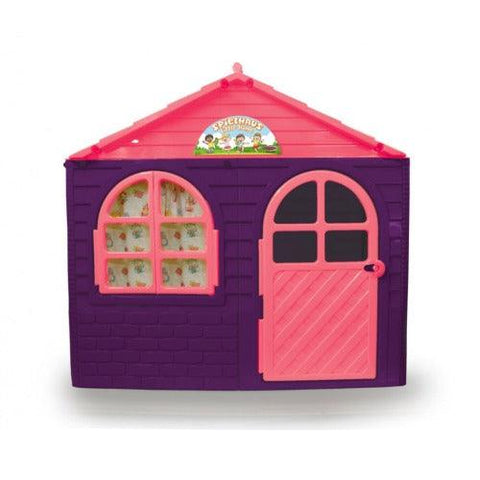 Image of Kunststof Speelhuisje | Jamara - Little Home (Paars/Roze Speelhuis)
