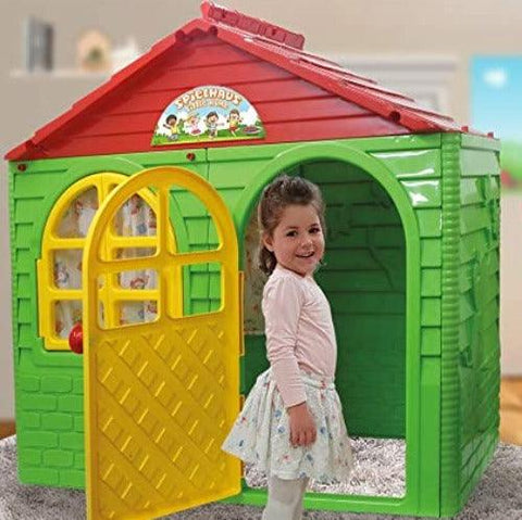 Image of plastic-speelhuisje-groen-speelhuis-jamara