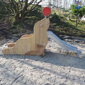 Speeltoestel | Sicuro - Peuterglijbaan Zeehond (Robinia)