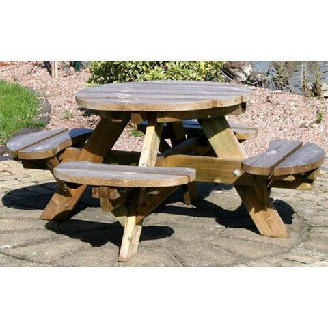 Image of ronde-picknicktafel-jimmy-woodvision-jouw-speeltuin-picknickset