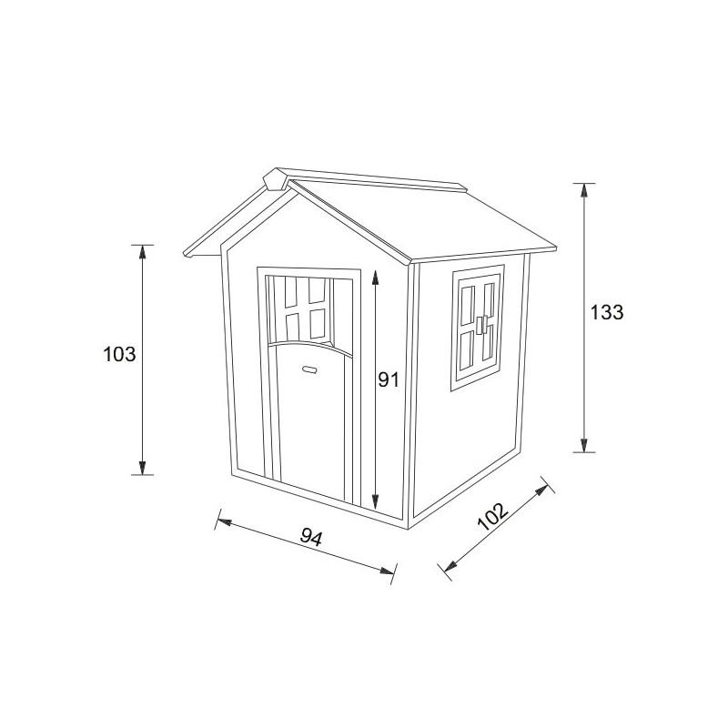 Houten speelhuisje | Sunny - Noa - JouwSpeeltuin