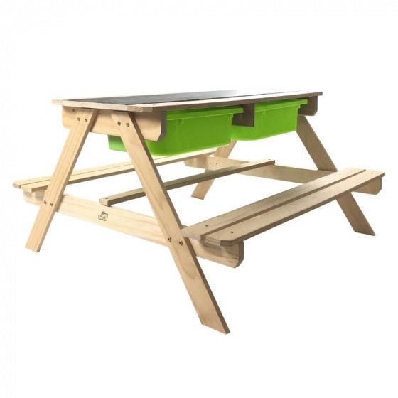 Sunny Picknicktafel Dual Top 2.0 Zand & Water 90 Cm Fsc Hout - JouwSpeeltuin