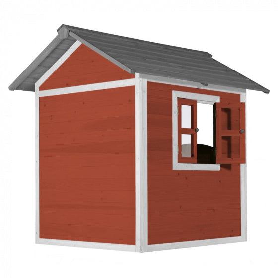 Sunny Speelhuis Lodge 133 X 111 X 133 Cm 100% Fsc Hout Rood - JouwSpeeltuin