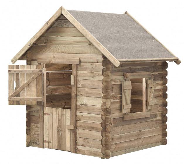 Swing King Speelhuisje Louise 120 X 120 X 160 Cm Fsc Vurenhout - JouwSpeeltuin