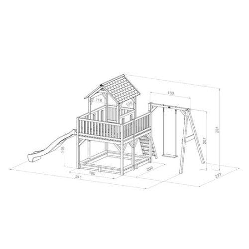 tekening-axi-speelhuisje-atka-met-schommel-afmetingen