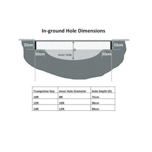 Trampoline | JumpKing - InGround Deluxe XL (Rond) - JouwSpeeltuin