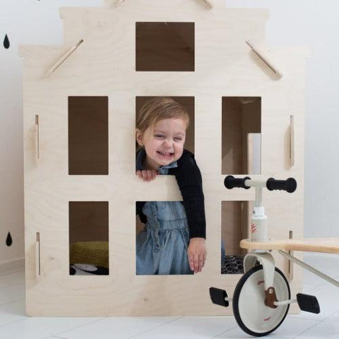 Image of trapgevel-kinderspeelhuisje-houten-platen-speelhuisje-woodenplay