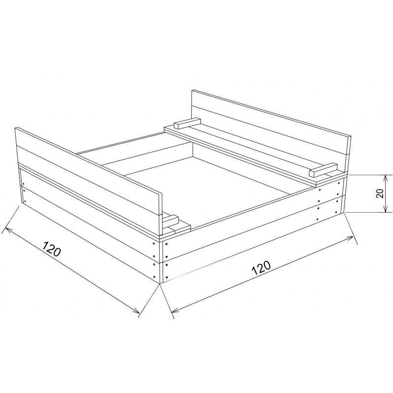 Speelelement | AXI - Zandbak Ella XL - JouwSpeeltuin