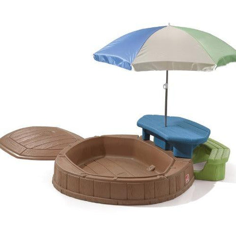 Image of zandbak-step2-met-parasol-en-picknicktafel