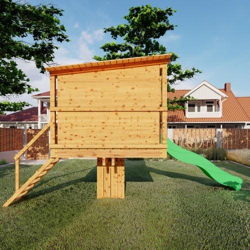 zijaanzicht-douglas-houten-Koala-Hut-boomhut-outdoor-island