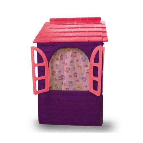 Kunststof Speelhuisje | Jamara - Little Home (Paars/Roze Speelhuis) - JouwSpeeltuin