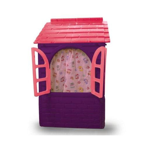 Image of Kunststof Speelhuisje | Jamara - Little Home (Paars/Roze Speelhuis) - JouwSpeeltuin